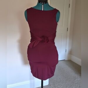 Susana Monaco Deep Red Backless Dress